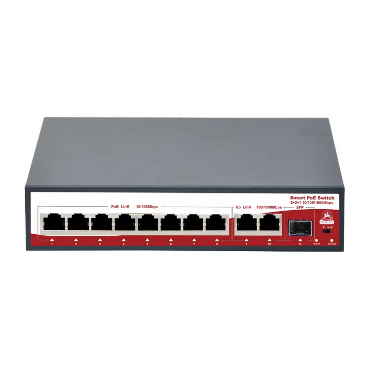SarmatT SR-PS0821GBL 10 портовый неуправляемый РоЕ коммутатор SarmatT SR-PS0821GBL 10 портовый неуправляемый РоЕ коммутатор